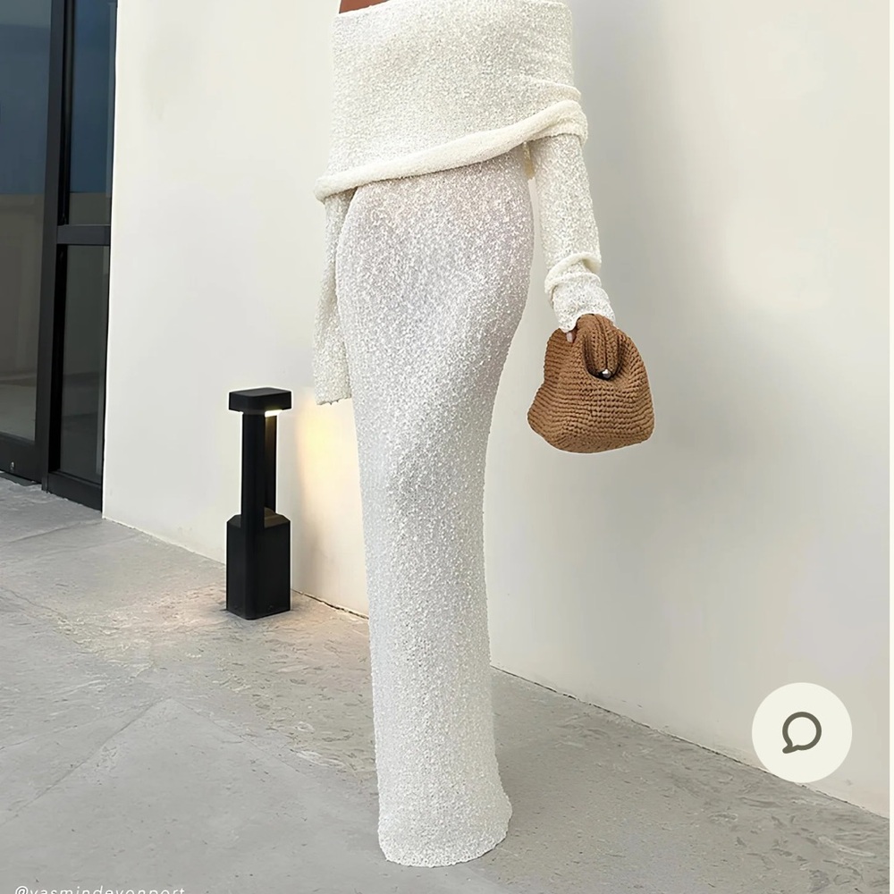 Meshki Marisol dress in white size medium